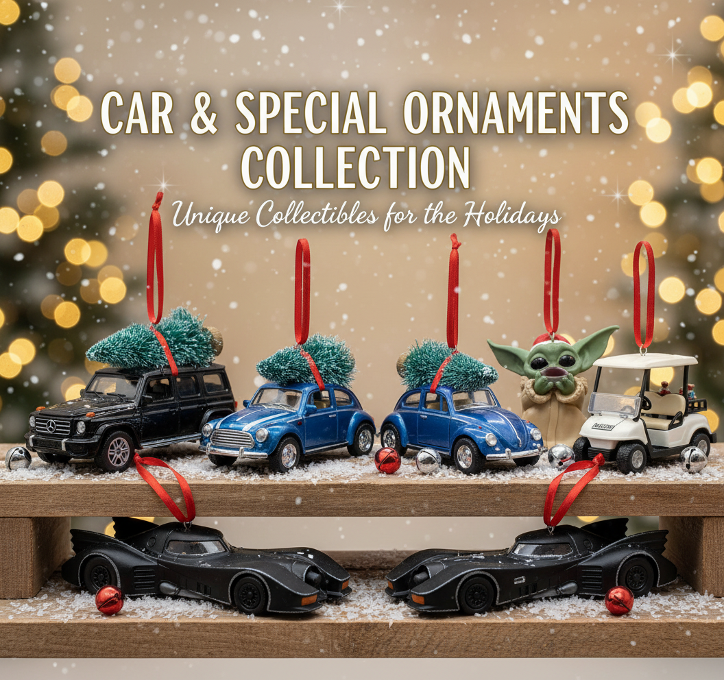 Unique Car Christmas Ornaments - Repurposed Diecast Toy