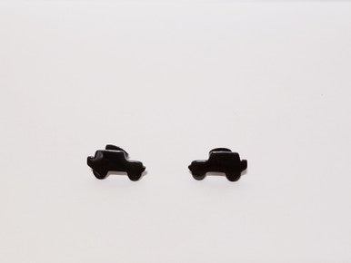 Black Jeep Style Silhouette Earrings