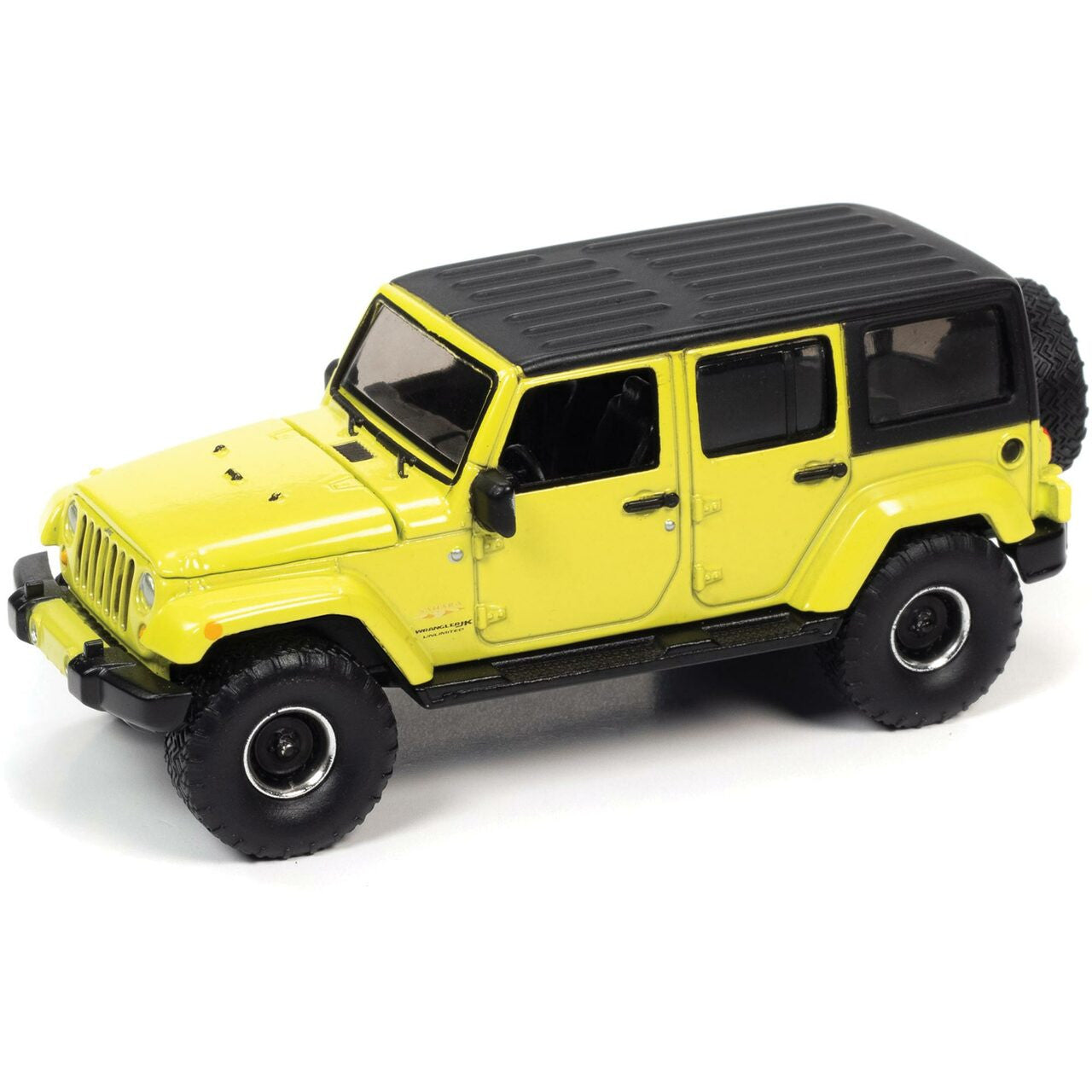 2017 Jeep Wrangler Sahara Unlimited - Hyper Green 1:64 Scale Diecast Replica Model by Auto World