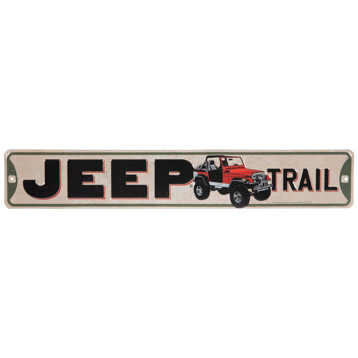 Jeep Trail Metal Sign