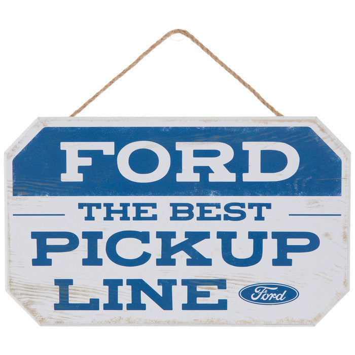 Ford Pickup Line Wood Wall Decor