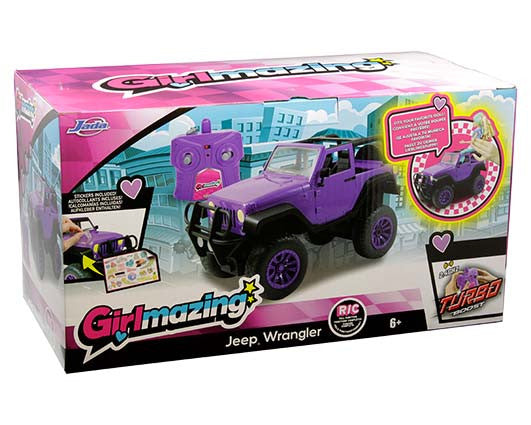 Jada Radio Control 1:16 Girlmazing 2014 Jeep Wrangler (Purple)