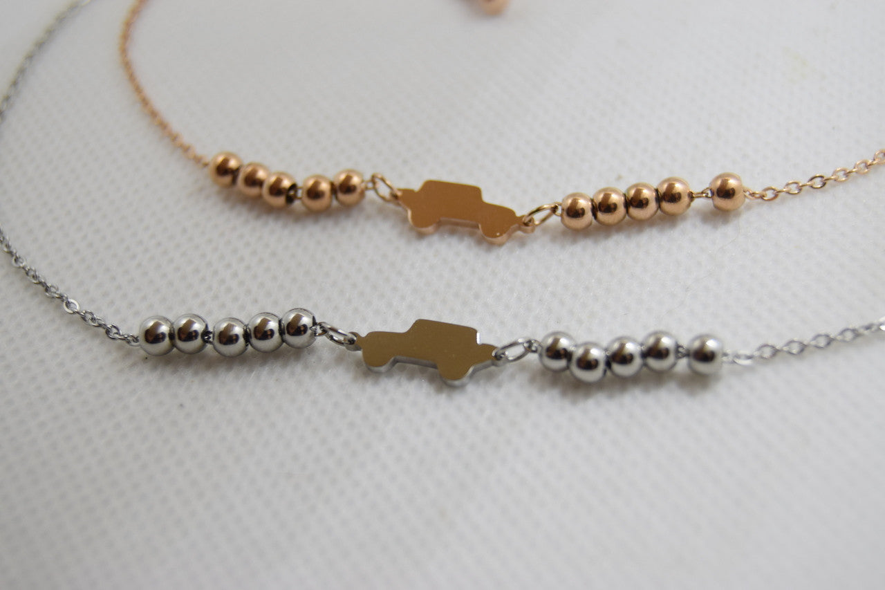 Jeep Bracelet with Sliding Beads