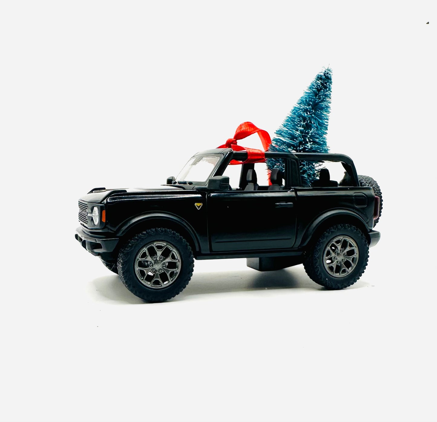 Black Ford Bronco Convertible Christmas Ornament