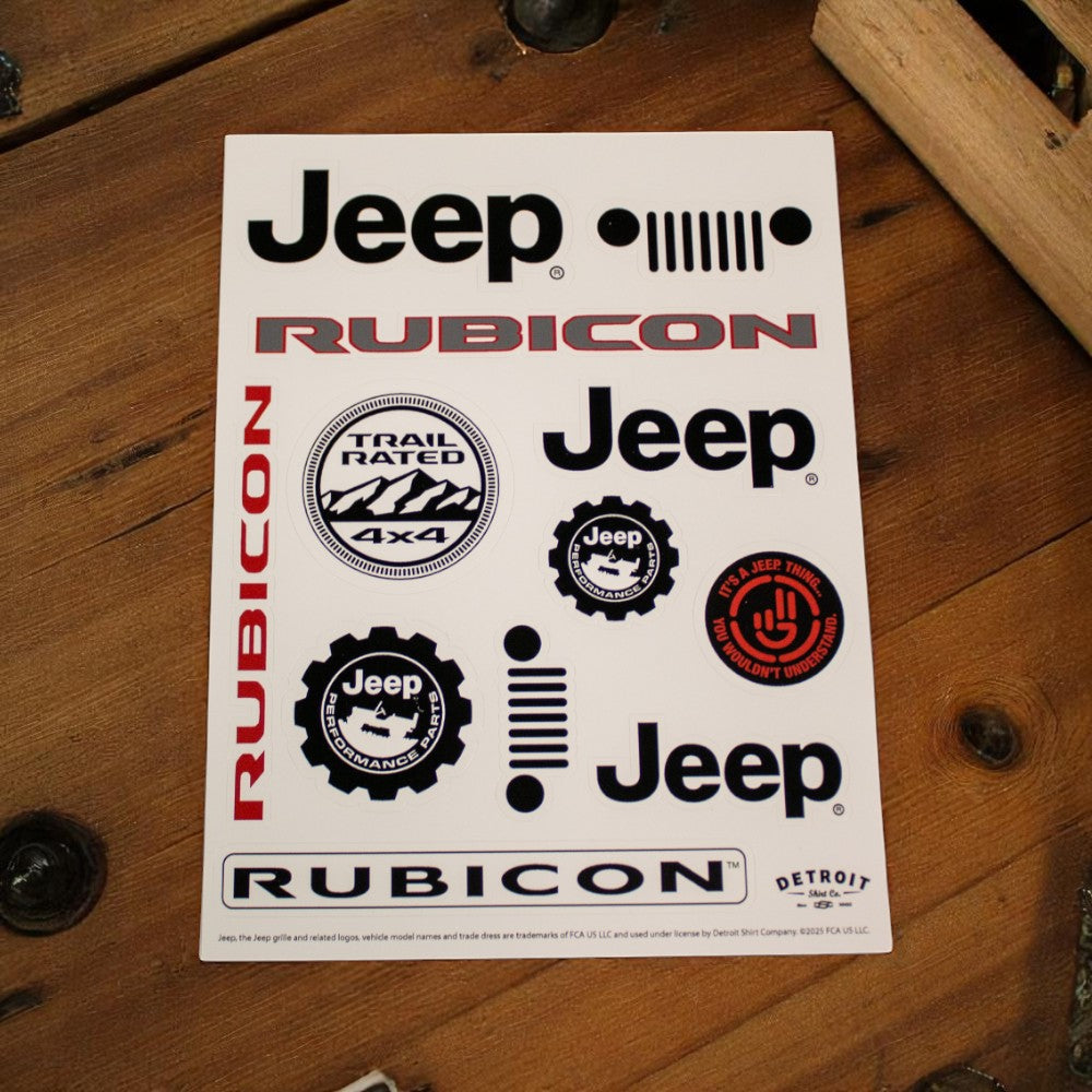 Sticker Sheet - Jeep® Rubicon