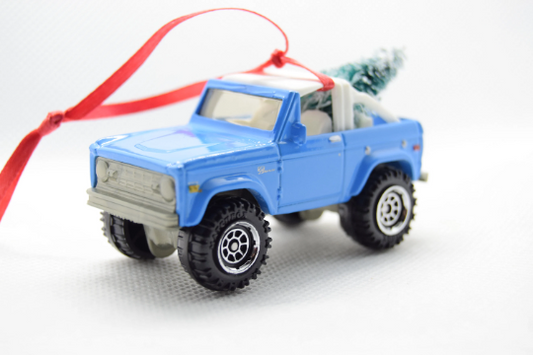 Ford Bronco with Tree Ornament-Diecast