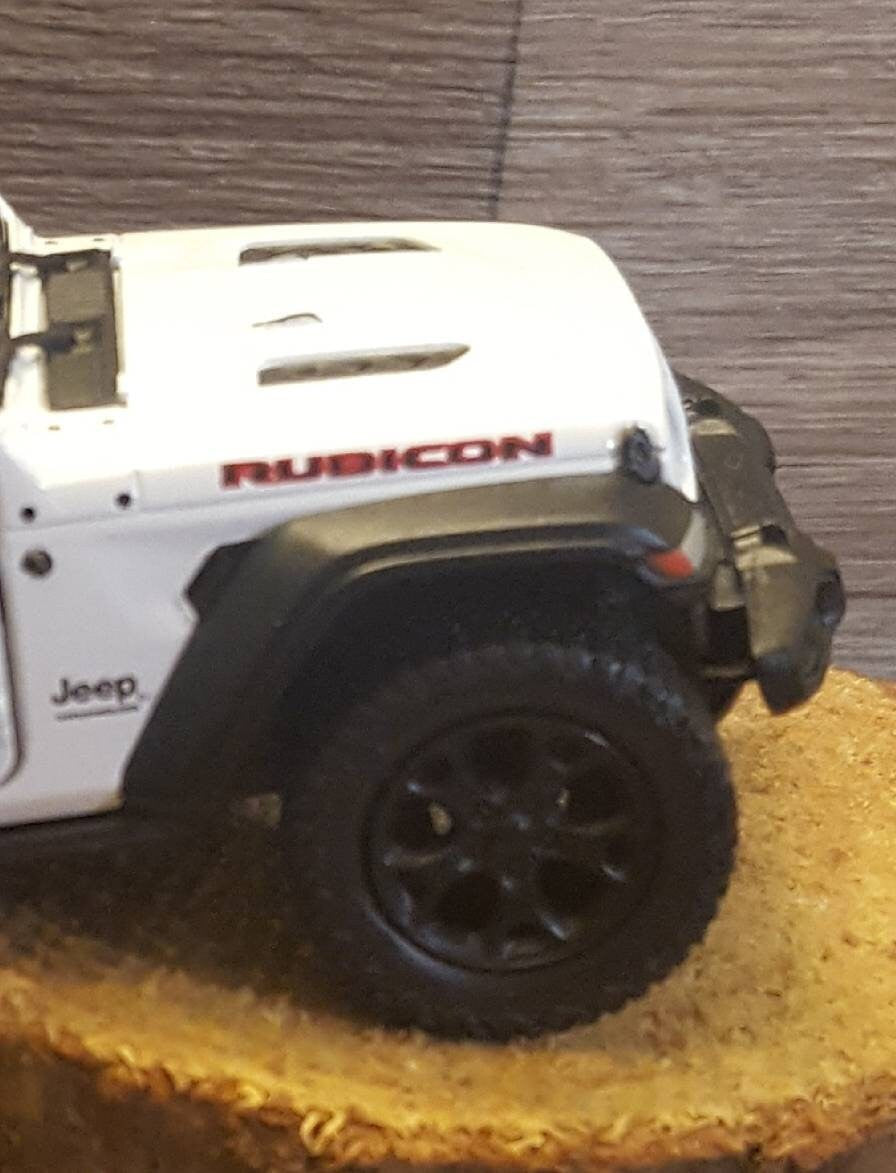 White Jeep Wrangler JL Ornament with Christmas Tree