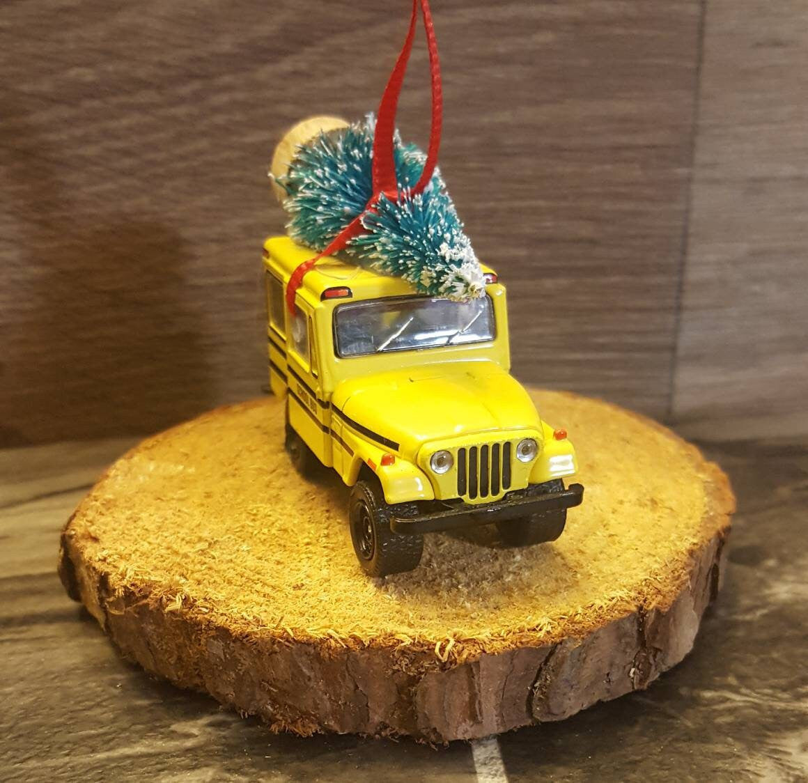Jeep School Bus Jeep DJ5 Ornament
