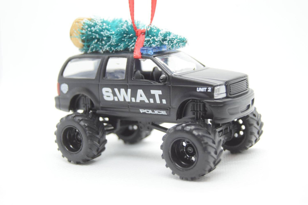 Ford Excursion Police SWAT Ornament