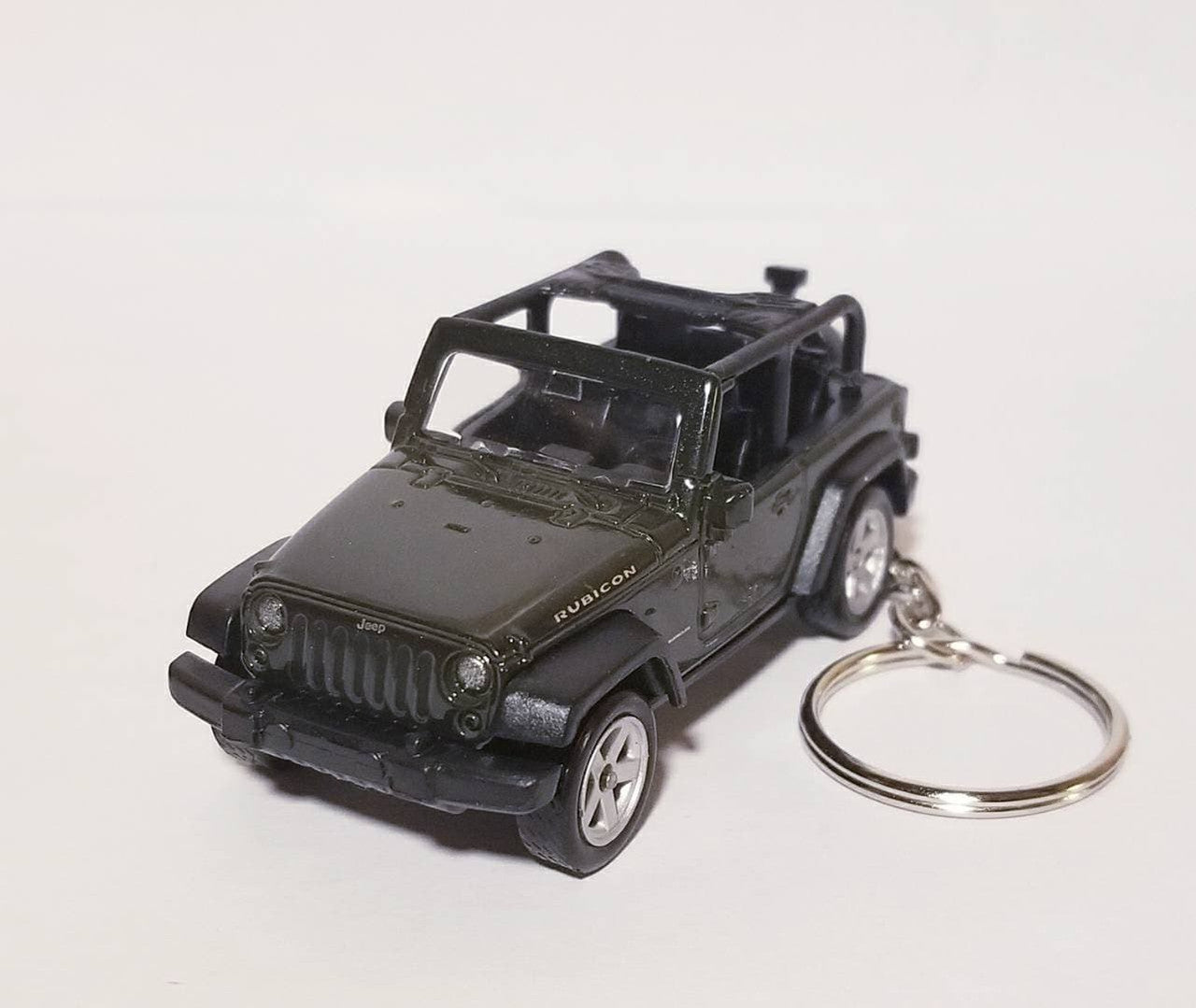 Jeep Wrangler Rubicon Green JK 2 Door Keychain