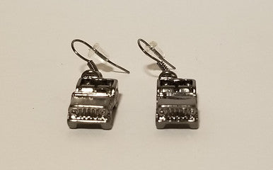 Silver Jeep Style Earrings