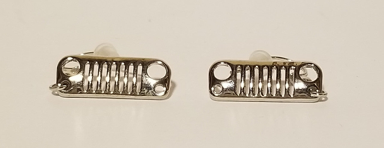 Silver Jeep JK Dangle Earrings