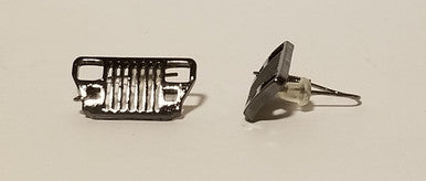 Silver Jeep YJ Dangle Earrings