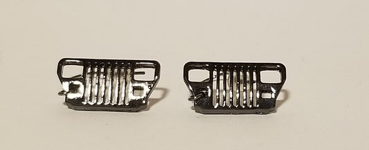 Silver Jeep YJ Dangle Earrings — Offroad Collectibles.