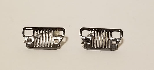 Gunmetal Jeep YJ Dangle Earrings — Offroad Collectibles.