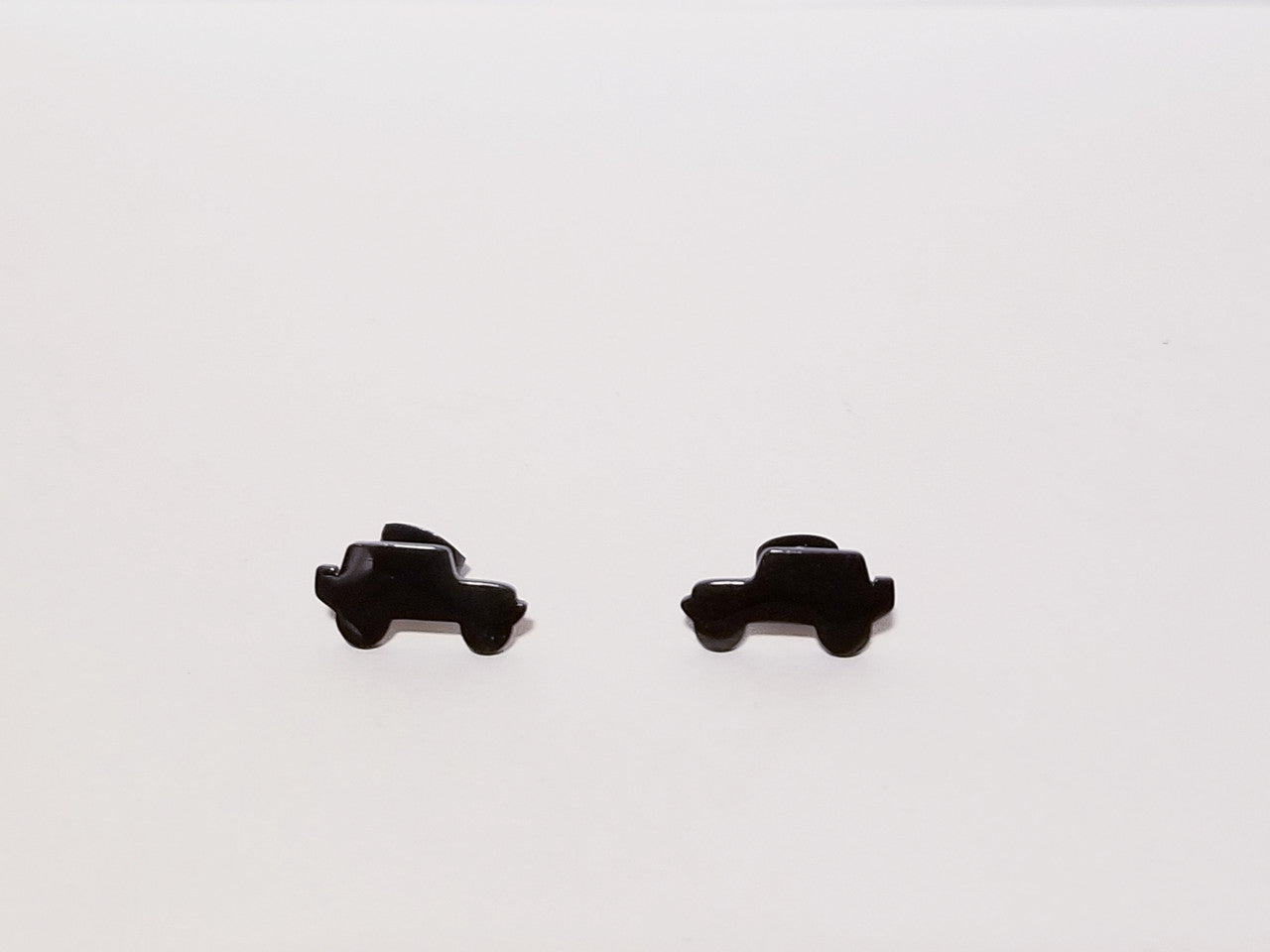 Black Jeep Style Silhouette Earrings