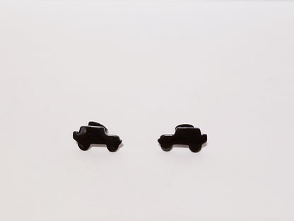 Black Jeep Style Silhouette Earrings