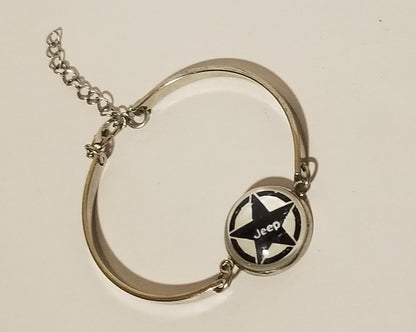 White Jeep Star Bracelet