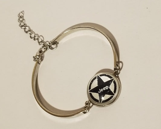 White Jeep Star Bracelet