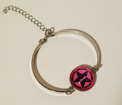 Pink Jeep Star Bracelet