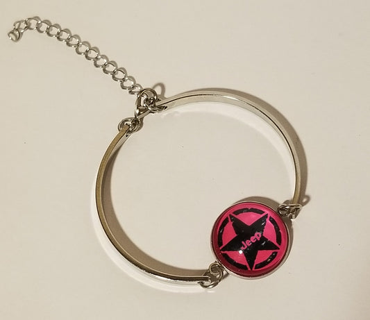Pink Jeep Star Bracelet