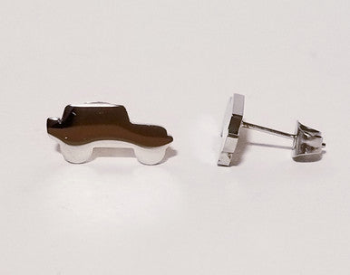 Stainless Steel Jeep Style Silhouette Earrings — Offroad Collectibles.