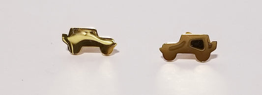 Gold Jeep Style Silhouette Earrings — Offroad Collectibles.