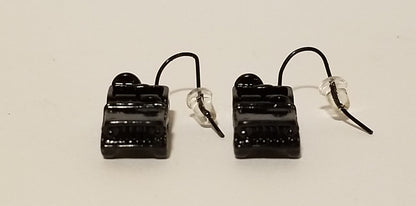 Black Jeep Style Earrings