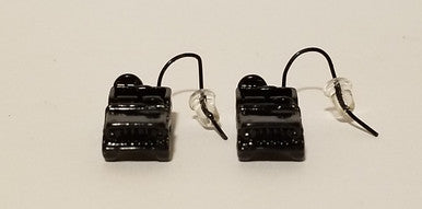 Black Jeep Style Earrings