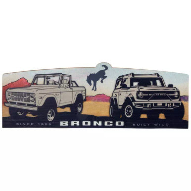 Bronco Wood Wall Decor Sign