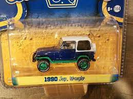 1990 Jeep Wrangler YJ Hardtop Country Roads 14 1/64 Model CHASE by Greenlight — Offroad Collectibles.