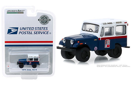 Greenlight 30070 1974 DJ-5 U.S. Mail Civil Defense Mail Service (Hobby Exclusive) 1/64 Scale By Brand GreenLight Hobby Exclusive