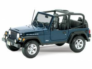 Maisto, 31245DKBLU - 1:27 Jeep Wrangler Rubicon Diecast - Blue