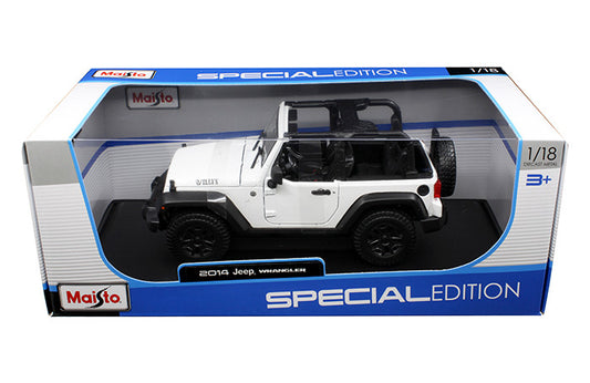 Maisto 1:18 Special Edition - 2014 Jeep Wrangler (Willys Edition ) White