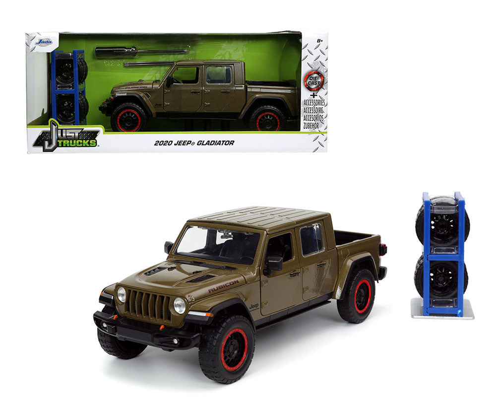 Jada 1:24 2020 Jeep Gladiator (Green) – Just Trucks with Rack & Wheels — Offroad Collectibles.
