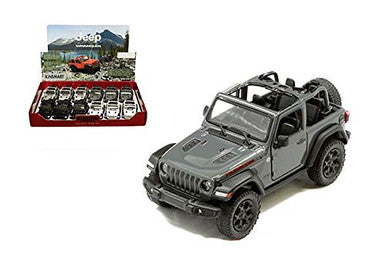 Kinsmart 1:34 - 2018 Jeep Wrangler Rubicon 4x4 Removed Top) BLACK
