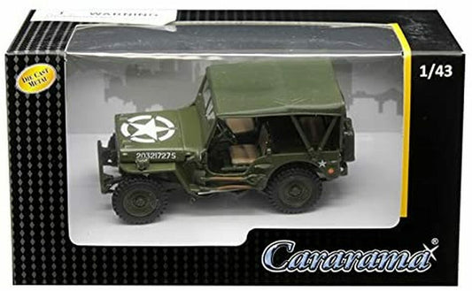 Cararama 1:43 1/4 Ton Military Vehicle Soft Top (Green)