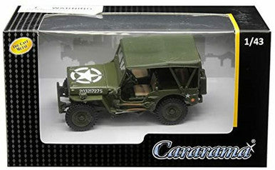 Cararama 1:43 1/4 Ton Military Vehicle Soft Top (Green)