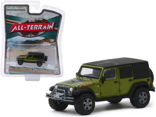 Greenlight 1:64 All-Terrain Series 9 - 2010 Jeep Wrangler Unlimited Mountain Edition (Green)