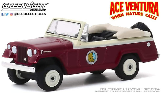 Greenlight 1:64 Hollywood Series 28 - Ace Ventura: When Nature Calls (1995) - 1967 Jeepster Convertible