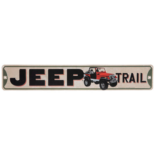 Jeep Trail Metal Sign — Offroad Collectibles.