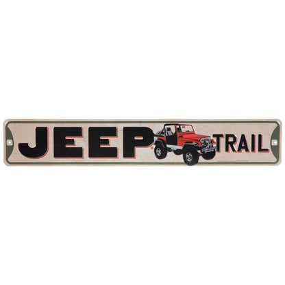 Jeep Trail Metal Sign