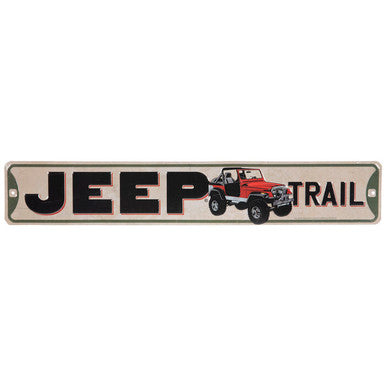 Jeep Trail Metal Sign
