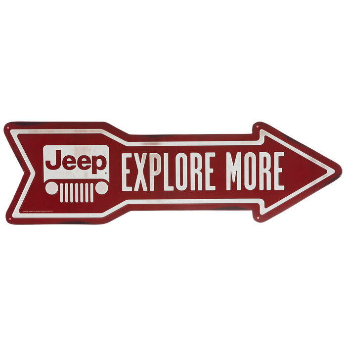 Jeep Arrow Metal Sign