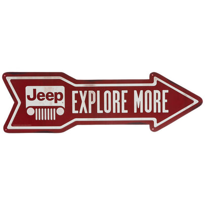 Jeep Arrow Metal Sign
