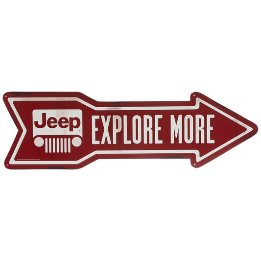 Jeep Arrow Metal Sign