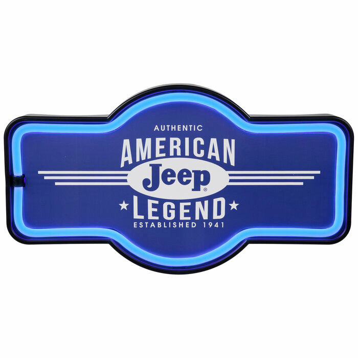 Light Up Jeep Sign Wall Decor
