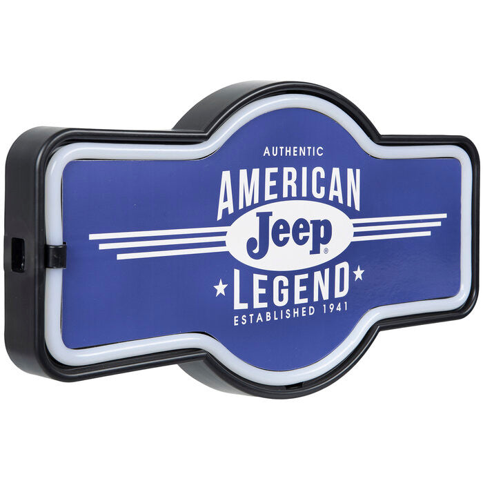 Light Up Jeep Sign Wall Decor