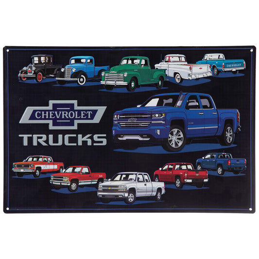 Chevrolet Truck Metal Sign — Offroad Collectibles.
