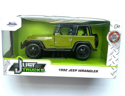DieCast Jada Just Trucks 1992 Jeeps Wrangler [Green] 1:32 Scale — Offroad Collectibles.